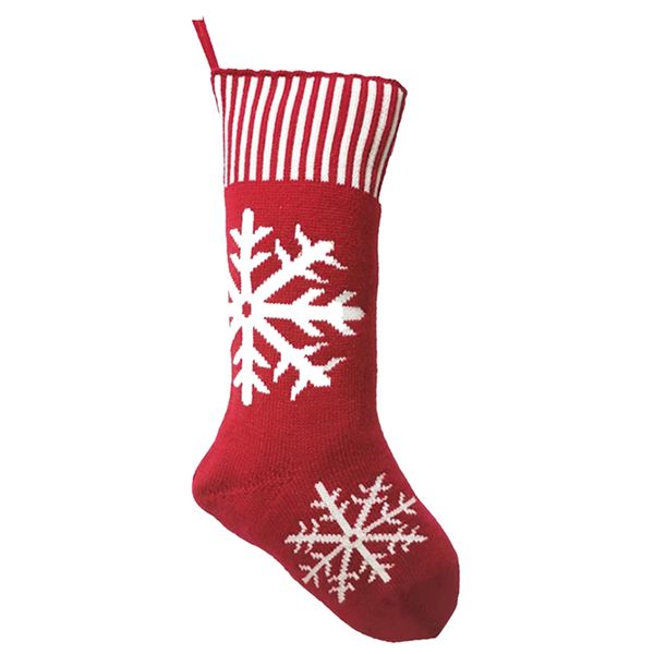 christmas socks, knitted christmas decoration socks, gift woolen jacquard gift bags