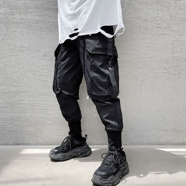 men's pants male women ankle-length harem pant jogger sweatpants men big pocket streetwear function style hip hop casual cargo, Black
men's pants male women ankle-length harem pant jogger sweatpants men big pocket streetwear function style hip hop casual cargo, Black