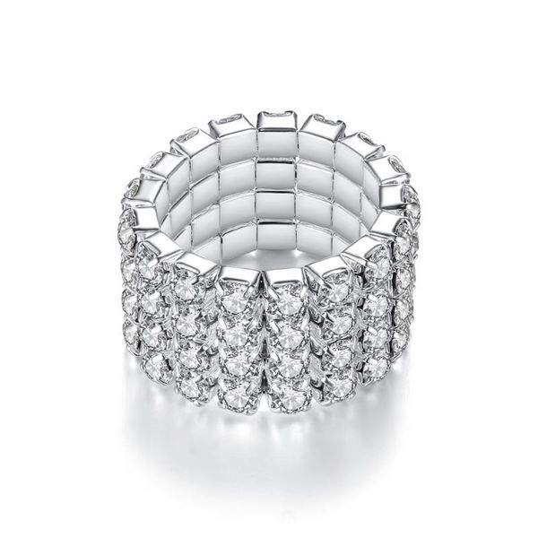 cluster rings zhouyang spring for women 1 to 4 rows of crystal rose gold silver color elastic finger ring gift fashion jewelry kar352, Golden;silver
cluster rings zhouyang spring for women 1 to 4 rows of crystal rose gold silver color elastic finger ring gift fashion jewelry kar352, Golden;silver