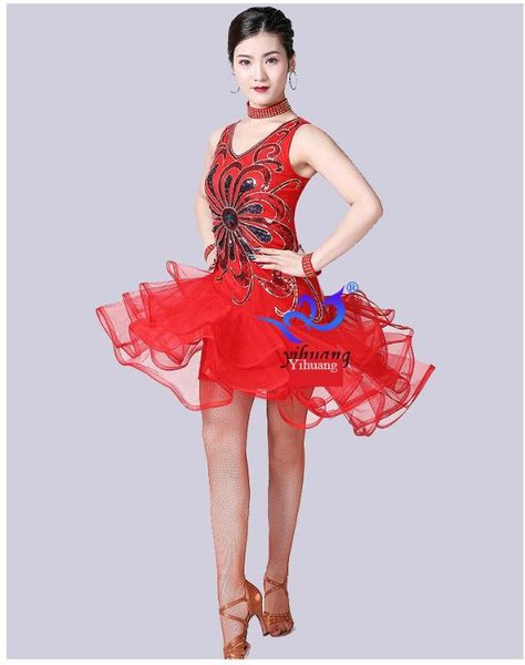 stage wear latin dance performance clothing competition sequined square skirt 5 pcs, Black;red
stage wear latin dance performance clothing competition sequined square skirt 5 pcs, Black;red