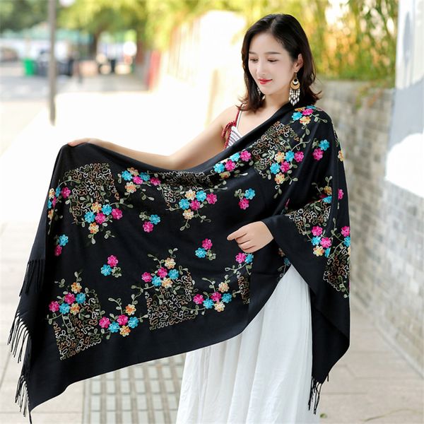 scarves 2021 embroidered cashmere scarf women's autumn and winter warm shawls scarfs ethnic flower headscarf muslim hijab foulard, Blue;gray
scarves 2021 embroidered cashmere scarf women's autumn and winter warm shawls scarfs ethnic flower headscarf muslim hijab foulard, Blue;gray