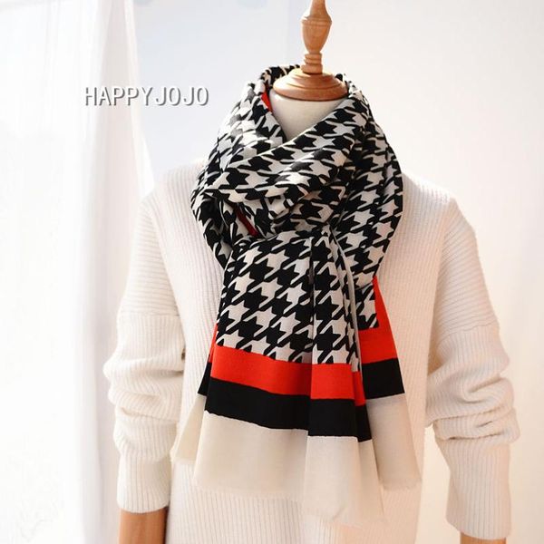 wool shawl classic red white houndstooth long scarf cape thin soft chic fashion casual for women or lady, Blue;gray
wool shawl classic red white houndstooth long scarf cape thin soft chic fashion casual for women or lady, Blue;gray