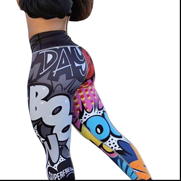 2020 new slim leggings graffiti 3d print push up leggings women ankle length elastic fitness pencil leggings, Black
2020 new slim leggings graffiti 3d print push up leggings women ankle length elastic fitness pencil leggings, Black