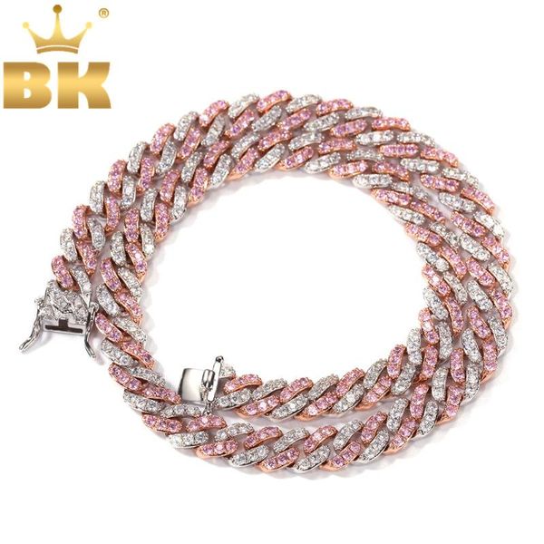 bling king 9мм iced out женщины choker ожерелье из розового золота кубинского ссылка с белым розовым цирконом цепи ювелирных изделий, Silver
bling king 9мм iced out женщины choker ожерелье из розового золота кубинского ссылка с белым розовым цирконом цепи ювелирных изделий, Silver