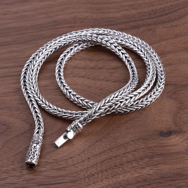 925 sterling silver necklace men snake chain vintage punk hip hop rock necklaces luxury jewelry weave fine jewellery boy gift
925 sterling silver necklace men snake chain vintage punk hip hop rock necklaces luxury jewelry weave fine jewellery boy gift