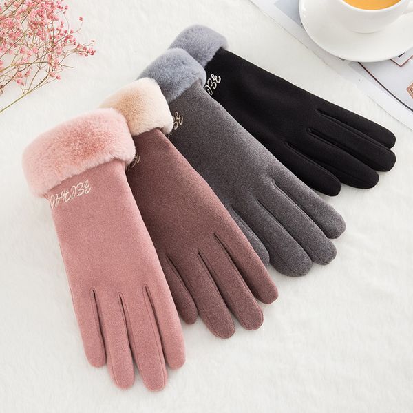 five fingers gloves winter female lace warm cashmere mittens double thick plush french romantic style wrist women touch screen driving, Blue;gray
five fingers gloves winter female lace warm cashmere mittens double thick plush french romantic style wrist women touch screen driving, Blue;gray