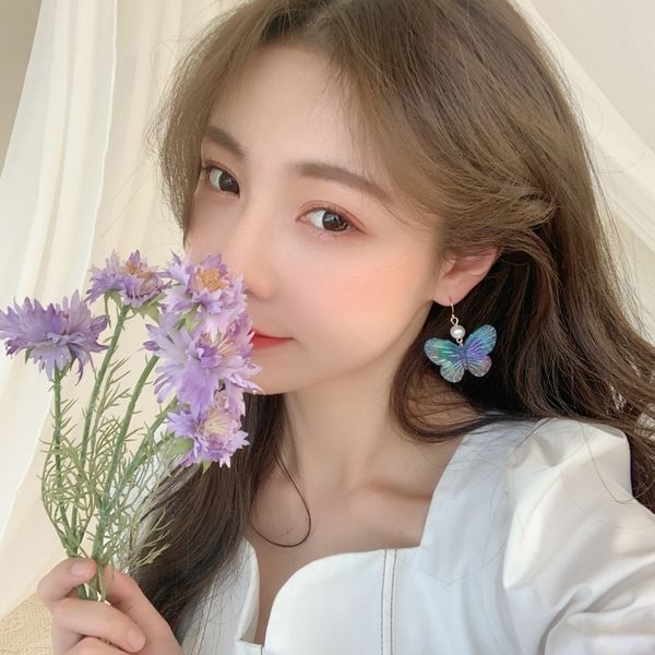 2020 new product korean dream color acrylic butterfly pendant earrings women sweet cute resin insect wedding party jewelry gift, Silver
2020 new product korean dream color acrylic butterfly pendant earrings women sweet cute resin insect wedding party jewelry gift, Silver