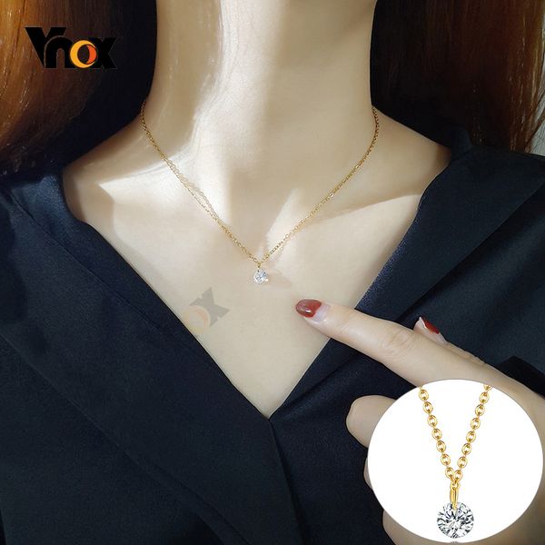 vnox модный bling cz камень ожерелье для женщин минималистской из нержавеющей стали цепи ожерелья чокеров женщины леди подарков ювелирных из, Golden;silver
vnox модный bling cz камень ожерелье для женщин минималистской из нержавеющей стали цепи ожерелья чокеров женщины леди подарков ювелирных из, Golden;silver