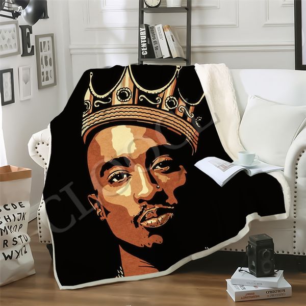 cloocl factory wholesale rock rapper 2pac blanket 3d star singer print double layer casual sofa youth bedding throw fashion blankets
cloocl factory wholesale rock rapper 2pac blanket 3d star singer print double layer casual sofa youth bedding throw fashion blankets