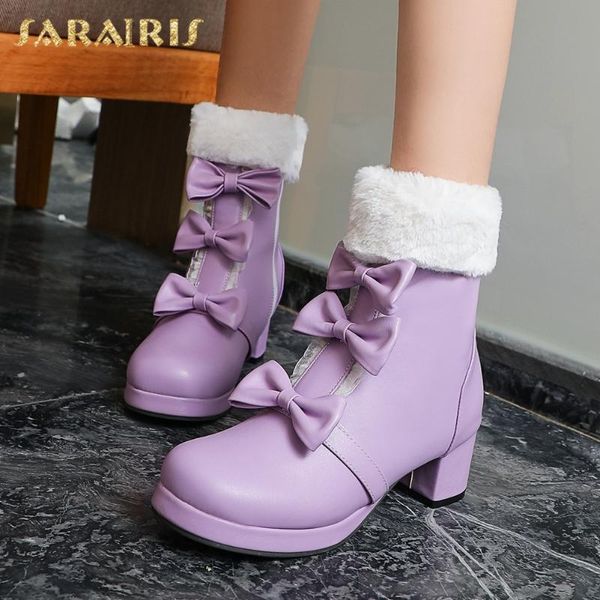 sarairis 2020 горячих продаж плюс размера 48 сладкого боути добавить fur осень зима boots ботинки женщин платформа толстого пяток ladies, Black
sarairis 2020 горячих продаж плюс размера 48 сладкого боути добавить fur осень зима boots ботинки женщин платформа толстого пяток ladies, Black