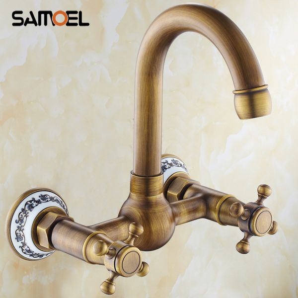 wall mounted antique brass basin faucet cold mixers with two porcelain handles bathroom sink tap af1109
wall mounted antique brass basin faucet cold mixers with two porcelain handles bathroom sink tap af1109
