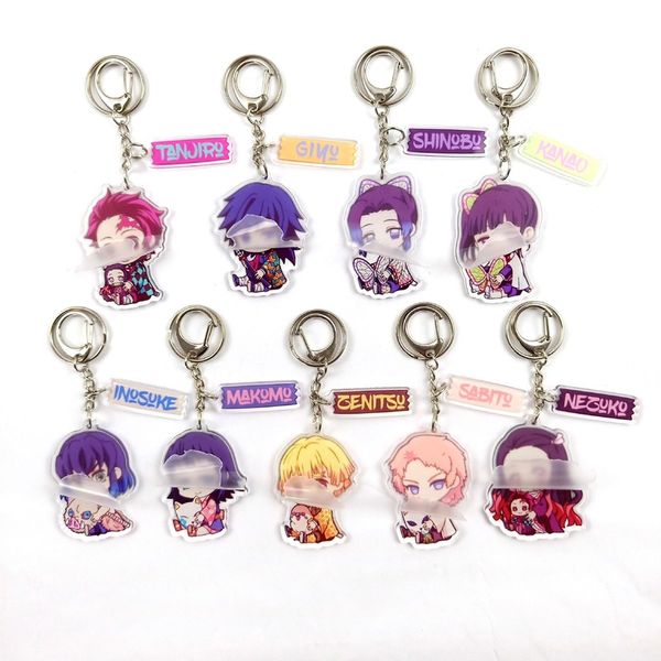 kimetsu no yaiba chain for pants keychain anime man key chain acrylic women couples keyring kids pendant llaveros tsuyuri kanawo, Silver
kimetsu no yaiba chain for pants keychain anime man key chain acrylic women couples keyring kids pendant llaveros tsuyuri kanawo, Silver
