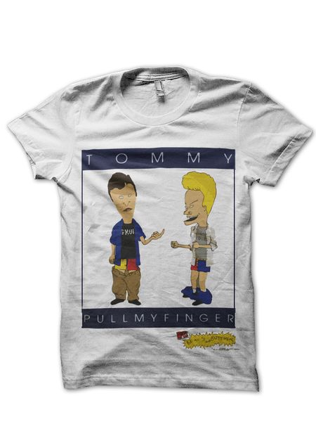 beavis & buttheadharajuku streetwear shirt menpull my finger t shirt