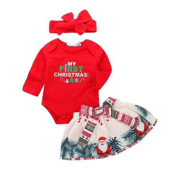 sale first christmas baby girls clothes 3pcs cotton bodysuit+skirt+headband winter baby girls outfits toddler fall clothing d30, White
sale first christmas baby girls clothes 3pcs cotton bodysuit+skirt+headband winter baby girls outfits toddler fall clothing d30, White