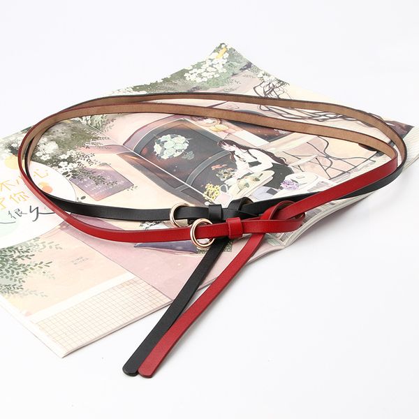 women's fine belt round buckle trousers sweater dress decoration belt lady thin leather waistband waist belts high quality, Black;brown
women's fine belt round buckle trousers sweater dress decoration belt lady thin leather waistband waist belts high quality, Black;brown