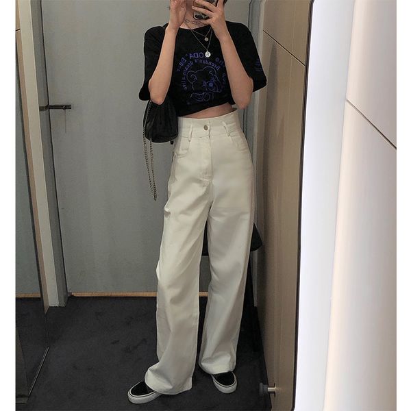 mopping solid color trousers sense straight high waist casual wide-leg pants women's summer trend fashion all-match street pants, Black;white
mopping solid color trousers sense straight high waist casual wide-leg pants women's summer trend fashion all-match street pants, Black;white