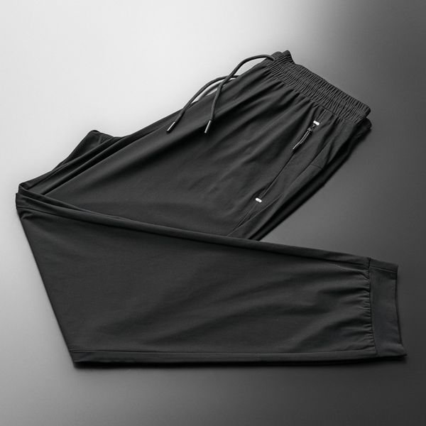 spring and summer high elastic ice silk pants men's and women's thin breathable loose mesh quick-drying casual sports air air cond, Blue
spring and summer high elastic ice silk pants men's and women's thin breathable loose mesh quick-drying casual sports air air cond, Blue