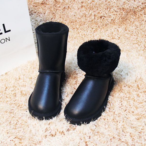 fashion waterproof women snow boots natural fur winter boots genuine sheepskin leather women's non-slip warm wool shoes, Black
fashion waterproof women snow boots natural fur winter boots genuine sheepskin leather women's non-slip warm wool shoes, Black