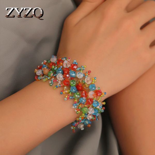 link, chain zyzq superb exquisite enthic bohemia stylish bracelets for women with shiny colorful stone setting fashion beads, Black
link, chain zyzq superb exquisite enthic bohemia stylish bracelets for women with shiny colorful stone setting fashion beads, Black