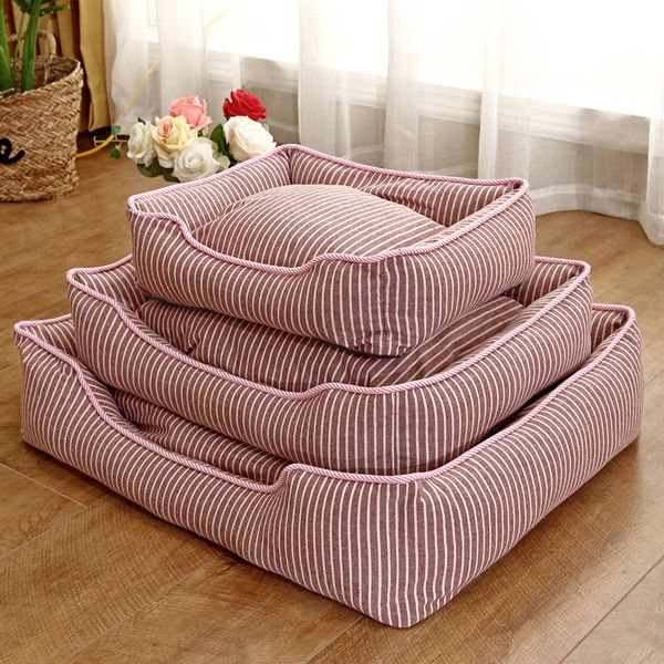 cat litter, dog litter, removable and washable all seasons universal cotton and linen striped new pet litter dog bed
cat litter, dog litter, removable and washable all seasons universal cotton and linen striped new pet litter dog bed
