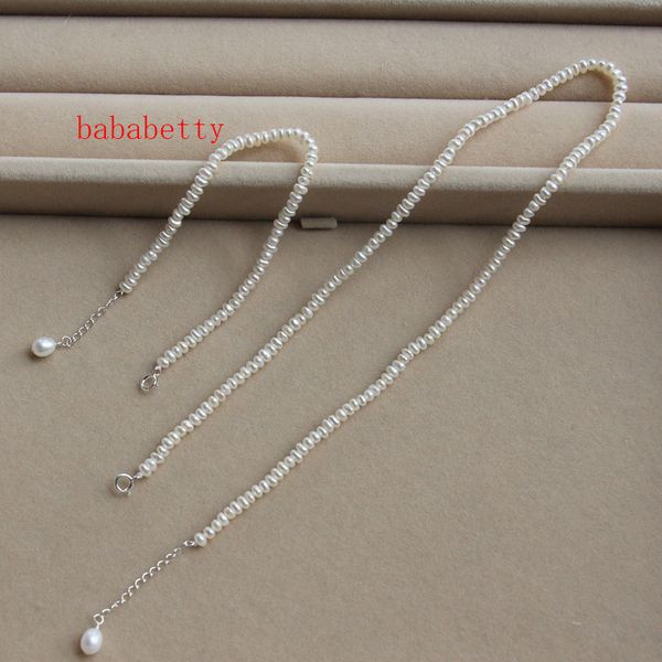 natural white irregular 5-6mm freshwater cultured pearl necklace18" bracelet 7.5" tibetan silver clasp
natural white irregular 5-6mm freshwater cultured pearl necklace18" bracelet 7.5" tibetan silver clasp