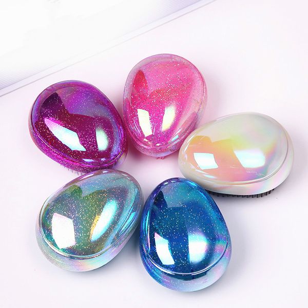anti static detangling brushes egg shape glitter hair brush egg round shape soft hair brush hair styling hairdressing comb, Silver
anti static detangling brushes egg shape glitter hair brush egg round shape soft hair brush hair styling hairdressing comb, Silver