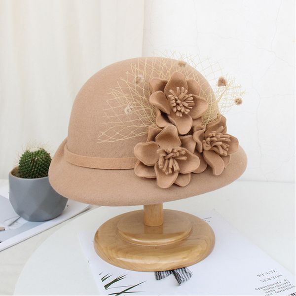 stingy brim hats solid hat women warm wool felt flower mesh ladies wide autumn winter elegant girls fashion caps, Blue;gray
stingy brim hats solid hat women warm wool felt flower mesh ladies wide autumn winter elegant girls fashion caps, Blue;gray