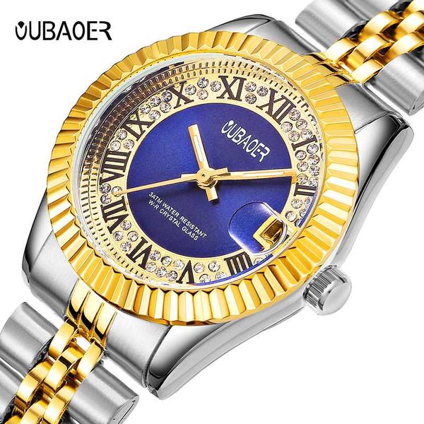 wristwatches oubaoer golden women stainless steel calendar quartz watch ladies female wristwatch girl clock relogio feminino, Slivery;brown
wristwatches oubaoer golden women stainless steel calendar quartz watch ladies female wristwatch girl clock relogio feminino, Slivery;brown