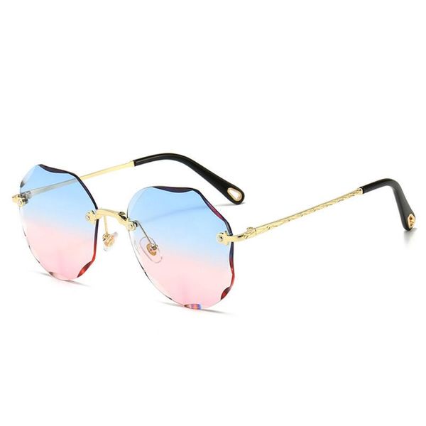 sunglasses for women ladies rimless diamond cutting lens brand designer ocean shades vintage sun glasses female lunette, White;black
sunglasses for women ladies rimless diamond cutting lens brand designer ocean shades vintage sun glasses female lunette, White;black