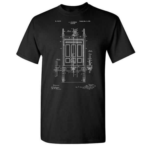 elevator shirt engineering gift steampunk elevator blueprint building architect
