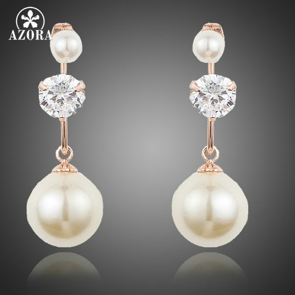 dangle & chandelier azora rose gold color clear cz v design earrings drop with pearl for women te0206, Silver
dangle & chandelier azora rose gold color clear cz v design earrings drop with pearl for women te0206, Silver