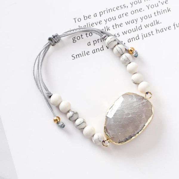 multicolor natural stone irregular personality elegant female shrink size bracelet youth gift bracelet, Black
multicolor natural stone irregular personality elegant female shrink size bracelet youth gift bracelet, Black