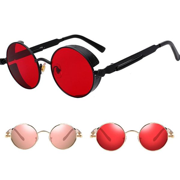 sunglasses metal steampunk men women fashion round glasses resin frame vintage uv400 male female eyewear, White;black
sunglasses metal steampunk men women fashion round glasses resin frame vintage uv400 male female eyewear, White;black