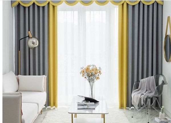 2020 nordic curtain living room bedroom solid color splicing full shading curtain fabric product customization 12
2020 nordic curtain living room bedroom solid color splicing full shading curtain fabric product customization 12