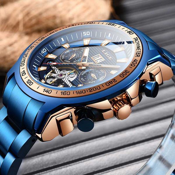 wristwatches lige 2021 blue fashion mens watches men mechanical waterproof sport automatic clock, Slivery;brown
wristwatches lige 2021 blue fashion mens watches men mechanical waterproof sport automatic clock, Slivery;brown