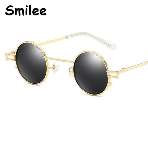 simple steampunk round men vintage sunglasses classic designer small round glasses gold black women shades 2020, White;black
simple steampunk round men vintage sunglasses classic designer small round glasses gold black women shades 2020, White;black