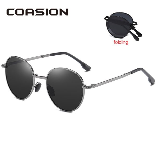coasion folding polarized sunglasses for men women metal frame round sun glasses anti-glare glasses for driving uv400 ca1615, White;black
coasion folding polarized sunglasses for men women metal frame round sun glasses anti-glare glasses for driving uv400 ca1615, White;black