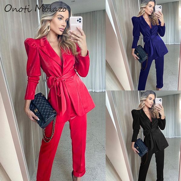 women's two piece pants women suits office sets long sleeve sashes robe blazer jacket suit 2 pieces set tracksuit ladies business wear, White
women's two piece pants women suits office sets long sleeve sashes robe blazer jacket suit 2 pieces set tracksuit ladies business wear, White