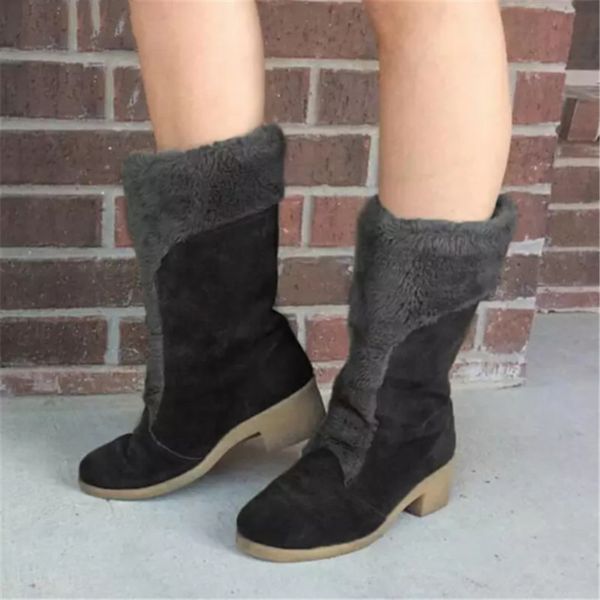 2020 new winter women boots fashion keep-warm pull-on women's cotton shoes vintage turned-over edge mid-calf boots botas mujer, Black
2020 new winter women boots fashion keep-warm pull-on women's cotton shoes vintage turned-over edge mid-calf boots botas mujer, Black