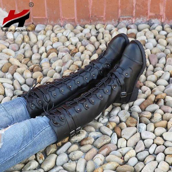 nan jiu mountain 2021 women's boots autumn flat knight boots buckle fashion solid color knee outdoor women's shoes plus, Black
nan jiu mountain 2021 women's boots autumn flat knight boots buckle fashion solid color knee outdoor women's shoes plus, Black
