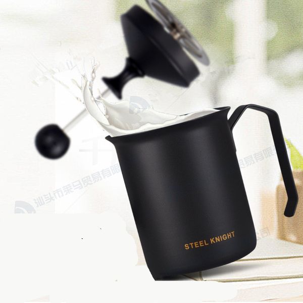 304 stainless steel bubbler -coated manual foam machine fancy coffee milk frother 400ml
304 stainless steel bubbler -coated manual foam machine fancy coffee milk frother 400ml