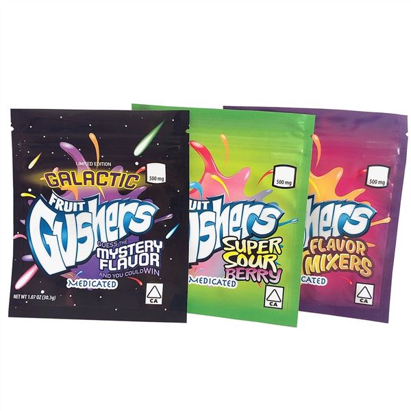 sour gushers exotic mylar bag infused smellproof dustproof 400mg 500mg medibles edibles zipper pouch for tobacco dry herb flower
sour gushers exotic mylar bag infused smellproof dustproof 400mg 500mg medibles edibles zipper pouch for tobacco dry herb flower