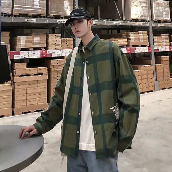 2020 spring and autumn new youth popular color matching lapel long-sleeved shirt fashion casual loose large size coat jacket, White;black
2020 spring and autumn new youth popular color matching lapel long-sleeved shirt fashion casual loose large size coat jacket, White;black