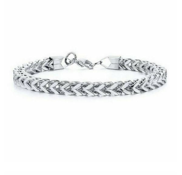 link, chain fashion foxtail bracelet for men boy stainless steel lobster link chains bracelets wristband male jewelry 8.3inch, Black
link, chain fashion foxtail bracelet for men boy stainless steel lobster link chains bracelets wristband male jewelry 8.3inch, Black