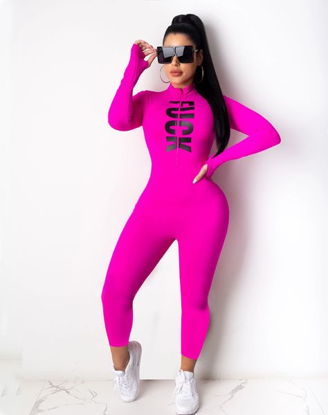 letter slim womens designer jumpsuits stand neck long sleeve skinny women rompers casual sport clothing, Black;white
letter slim womens designer jumpsuits stand neck long sleeve skinny women rompers casual sport clothing, Black;white