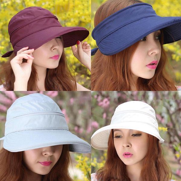 summer hats for women chapeu feminino new fashion visors cap sun anti-uv hat, Blue;gray
summer hats for women chapeu feminino new fashion visors cap sun anti-uv hat, Blue;gray