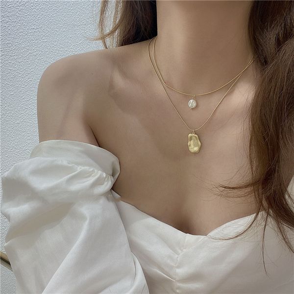 pendant necklaces srcoi vintage double layer imitation pearl necklace gold silver color geometric thin chain stacking chocker
pendant necklaces srcoi vintage double layer imitation pearl necklace gold silver color geometric thin chain stacking chocker