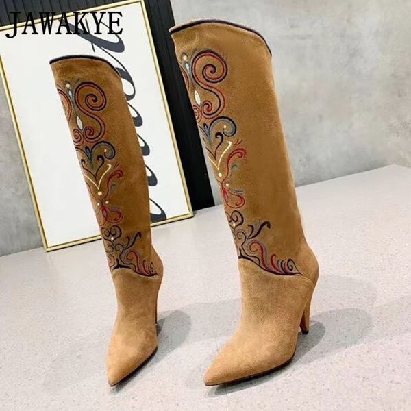 tribal fashion embroidery knee high boots women sequined suede leather cone heel long boots cowboy knight feminina, Black
tribal fashion embroidery knee high boots women sequined suede leather cone heel long boots cowboy knight feminina, Black