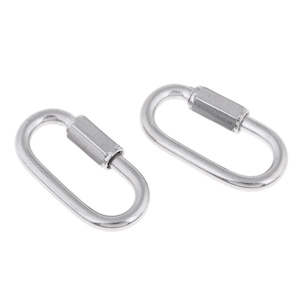 2 pieces scuba diving dive 316 stainless steel quick link clip snap carabiner hook connector gear accessories - strong & durable
2 pieces scuba diving dive 316 stainless steel quick link clip snap carabiner hook connector gear accessories - strong & durable