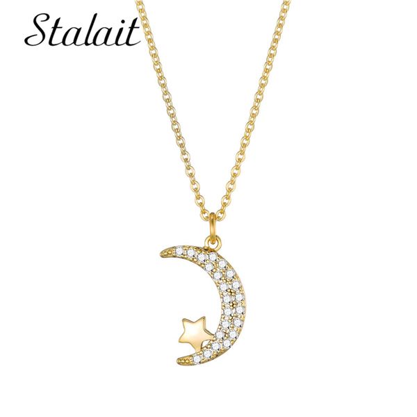 trendy moon initial necklaces for women gold color chunky rhinestone star necklace o-chain bridesmaid gift wholesale, Silver
trendy moon initial necklaces for women gold color chunky rhinestone star necklace o-chain bridesmaid gift wholesale, Silver